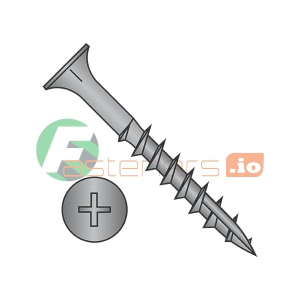 Newport Fasteners Wood Screw, #8, 1-1/4 in, Black Oxide Steel Flat Head Phillips Drive, 7300 PK 781002 - main